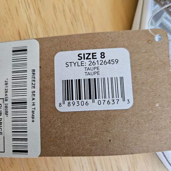 Clarks Cloudstepper Breeze Sea Sandal Thong Taupe Sz 8 NWT - Picture 3 of 8
